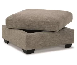Creswell Gray Storage Ottoman -Chic Furniture Shop 810612338 5