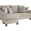 Abney Gray Sofa Chaise