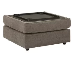 O'Phannon Gray Storage Ottoman -Chic Furniture Shop 810612452 4