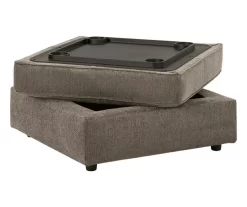 O'Phannon Gray Storage Ottoman -Chic Furniture Shop 810612452 5