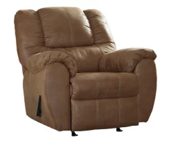 McGann Saddle Faux Leather Rocker Recliner -Chic Furniture Shop 810612511 A0 2
