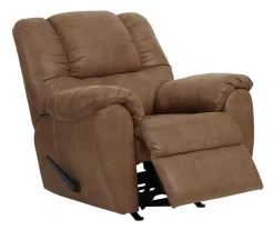 McGann Saddle Faux Leather Rocker Recliner -Chic Furniture Shop 810612511 A0 5
