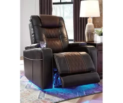 Composer Brown Faux Leather Power Recliner -Chic Furniture Shop 810612553 11