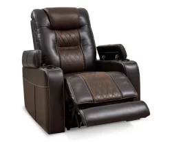 Composer Brown Faux Leather Power Recliner -Chic Furniture Shop 810612553 6