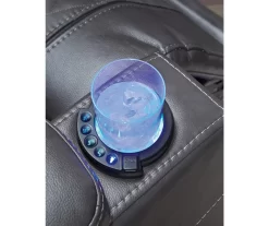 Composer Black Faux Leather Power Recliner -Chic Furniture Shop 810612554 2