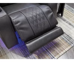 Composer Black Faux Leather Power Recliner -Chic Furniture Shop 810612554 5