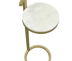 Marble & Metal Drink Side Table -Chic Furniture Shop 810616678 A0 3