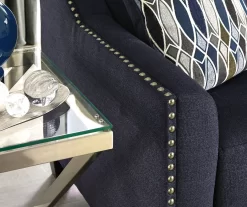 Creeal Heights Midnight Blue Loveseat -Chic Furniture Shop 810616942 5