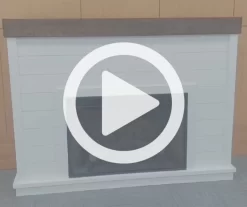 62" White Shiplap Grand Electric Fireplace -Chic Furniture Shop 810617760 V0 1