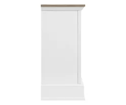 60" White 2-Door Electric Fireplace Console -Chic Furniture Shop 810618088 A0 5