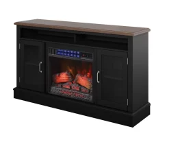 59.5" Black CoolGlow Electric Fireplace & Fan Console 16 59.5" Black CoolGlow Electric Fireplace & Fan Console -Chic Furniture Shop 810620259 A0 3