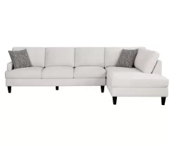 Broyhill Fresno Cream Sectional -Chic Furniture Shop 810620600 810620622 A0 1