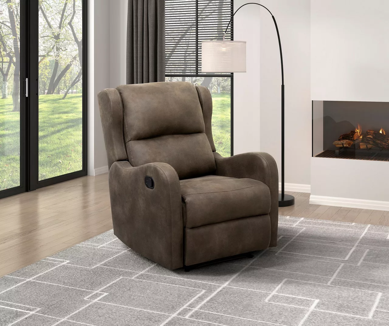 Durant Brown Recliner 2 Durant Brown Recliner - Image 2