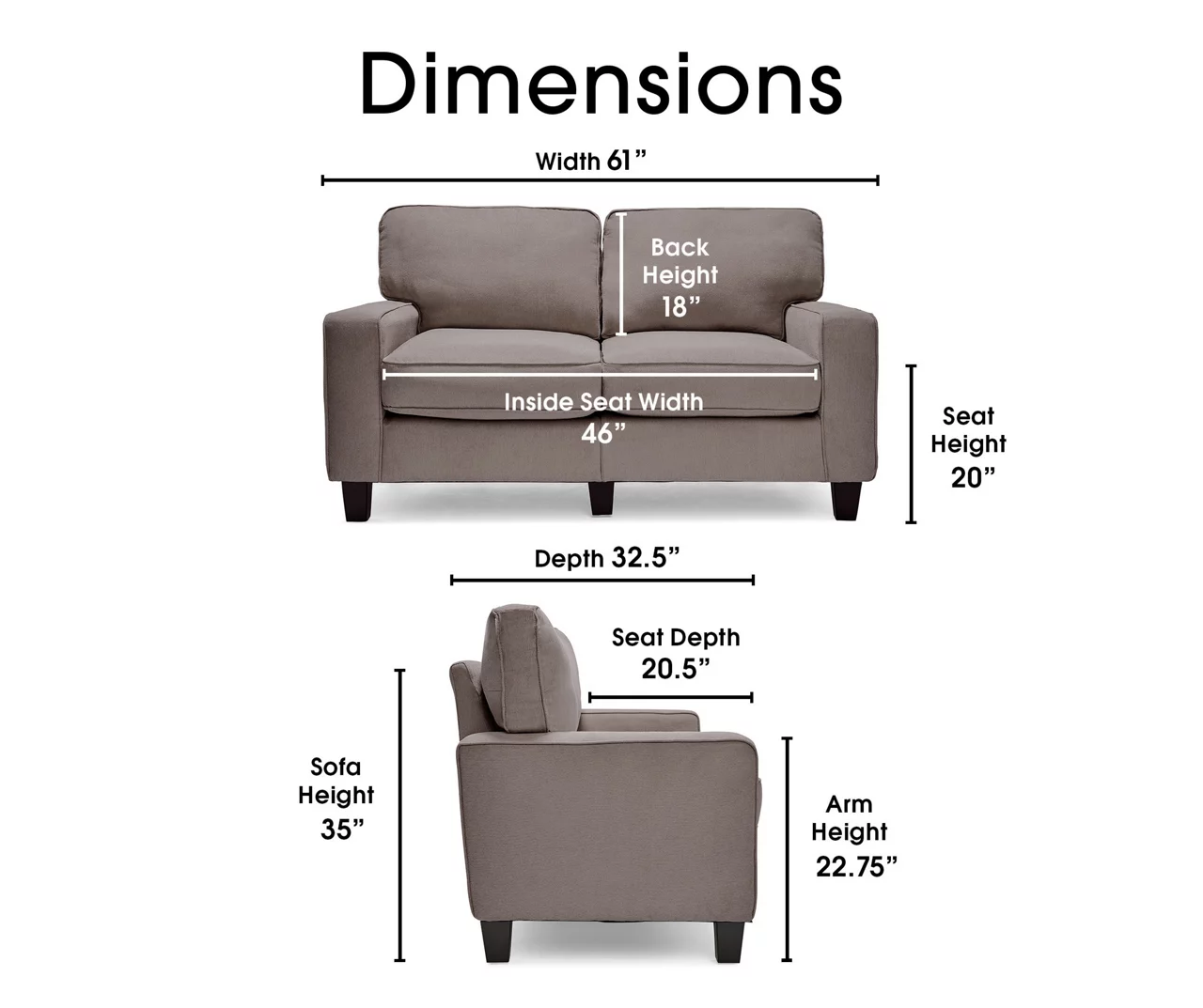 Palisades Glacial Gray Loveseat 10 Palisades Glacial Gray Loveseat - Image 10