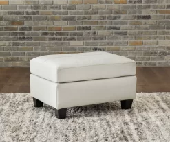 Signature Design By Ashley Genoa Leather Ottoman -Chic Furniture Shop 810697951 A0 2