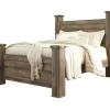 Signature Design By Ashley Trinell Queen Poster Bed