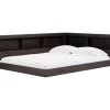 Signature Design By Ashley Piperton Black Full Bookcase Storage Bed