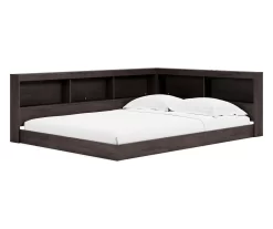 Signature Design By Ashley Piperton Black Full Bookcase Storage Bed