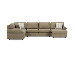 Signature Design By Ashley Hoylake Chocolate 3-Piece Sectional With Right-Facing Chaise