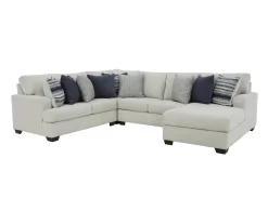 Signature Design By Ashley Lowder Stone 4-Piece Sectional With Right-Facing Chaise