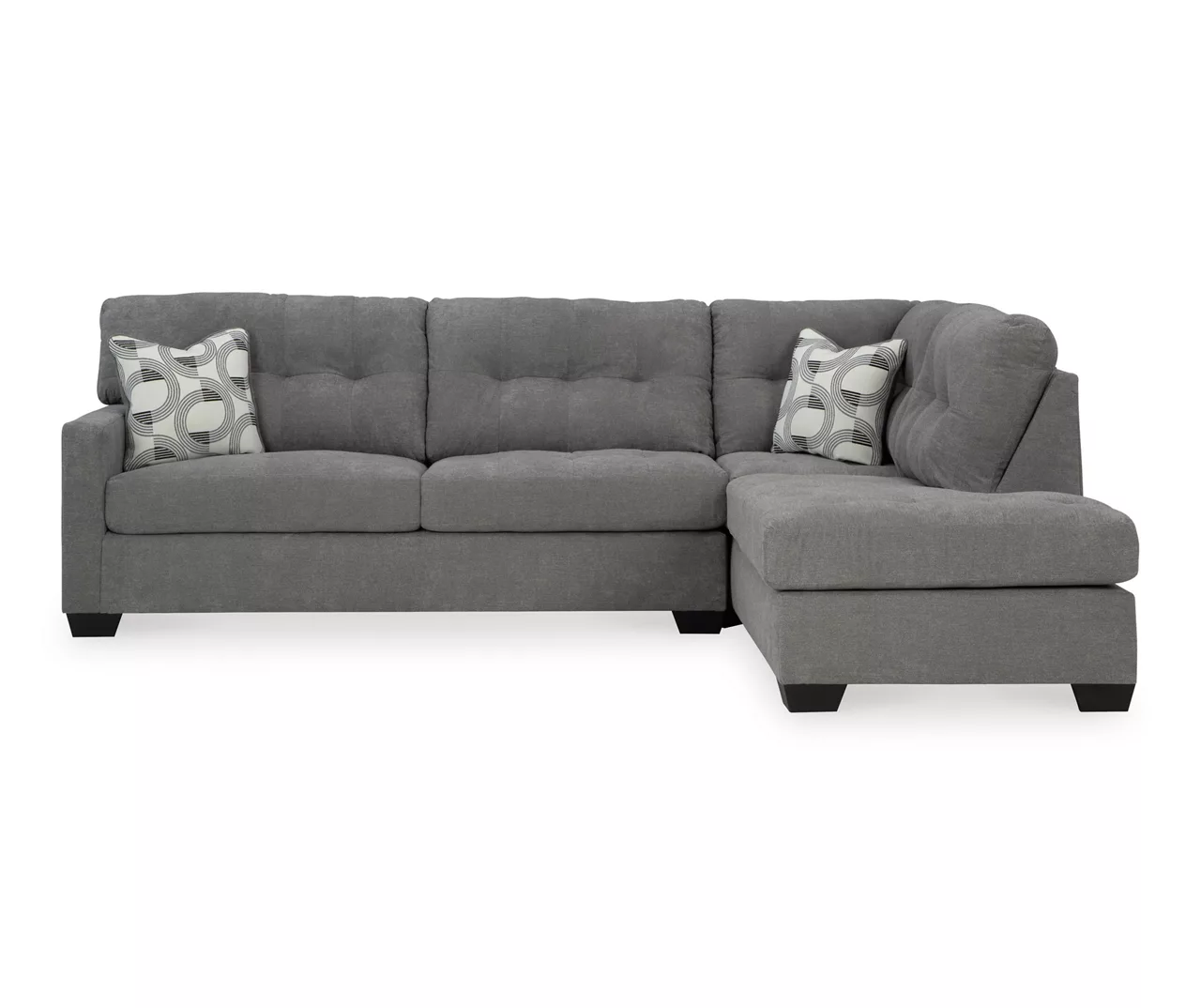 Signature Design By Ashley Highland Falls Gray Sectional 1 Signature Design By Ashley Highland Falls Gray Sectional